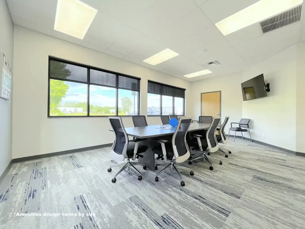 Conference room amenity within rental space