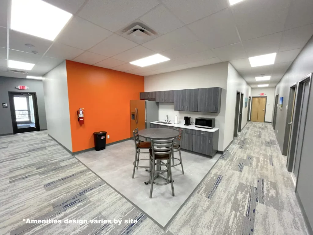 Kitchen area within rental space