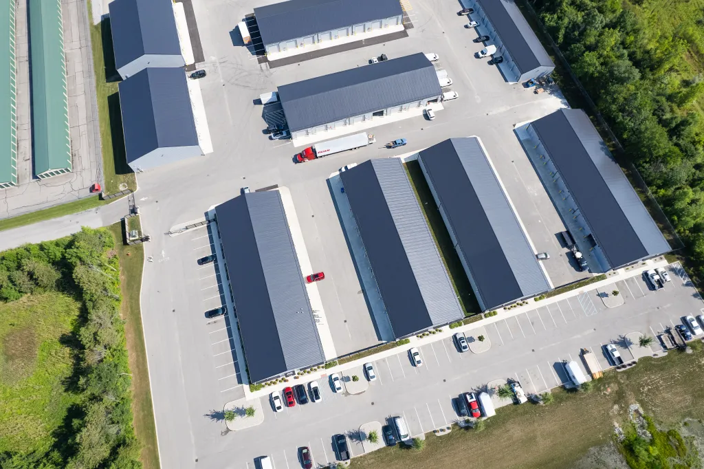 Straight down view of a RISE Commercial District site