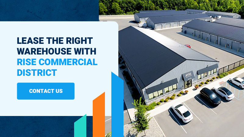 lease the right warehouse with rise commercial district CTA graphic