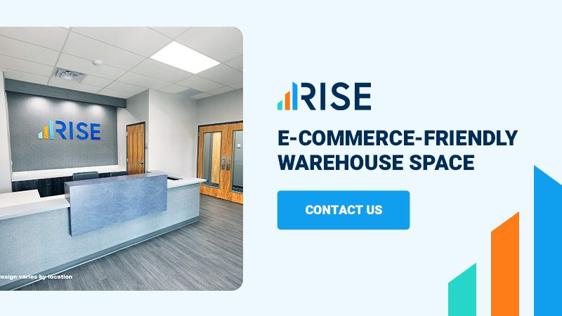 e-commerce friendly warehouse space CTA graphic