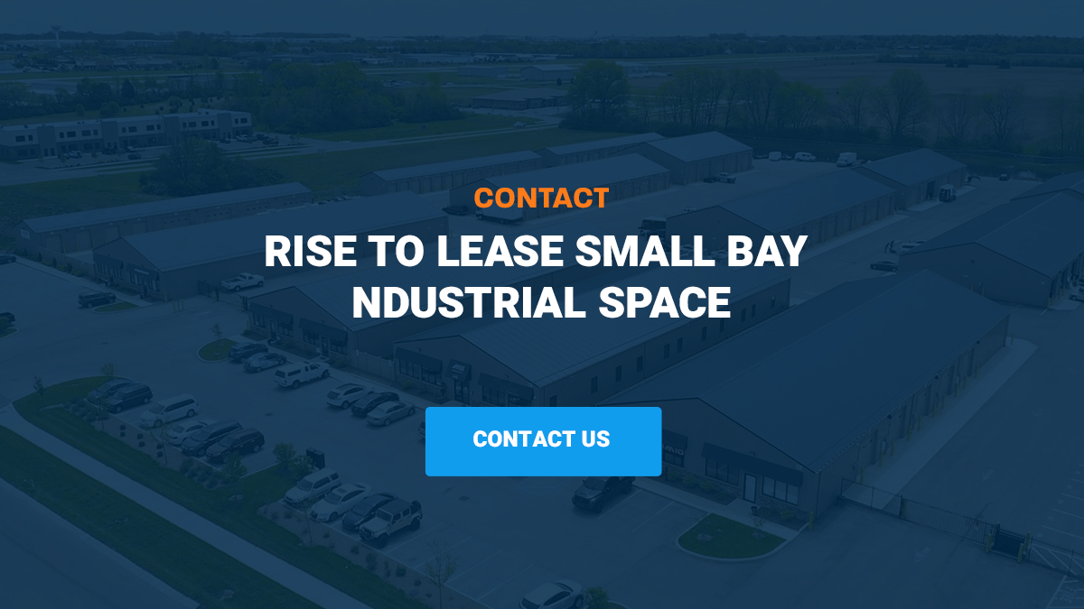 Contact RISE to lease small bay industrial space.